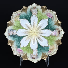 Bowl Marked R.S. Prussia With Portraits Of All Four Seasons
