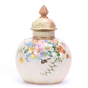 Covered Jar Marked Locke Worcester