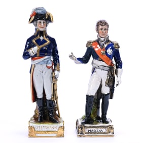 Pair Figurines, German Scheibe Alsbach Porcelain