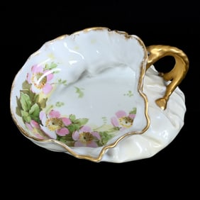 Vase, Bag Shape, Marked T&V Limoges