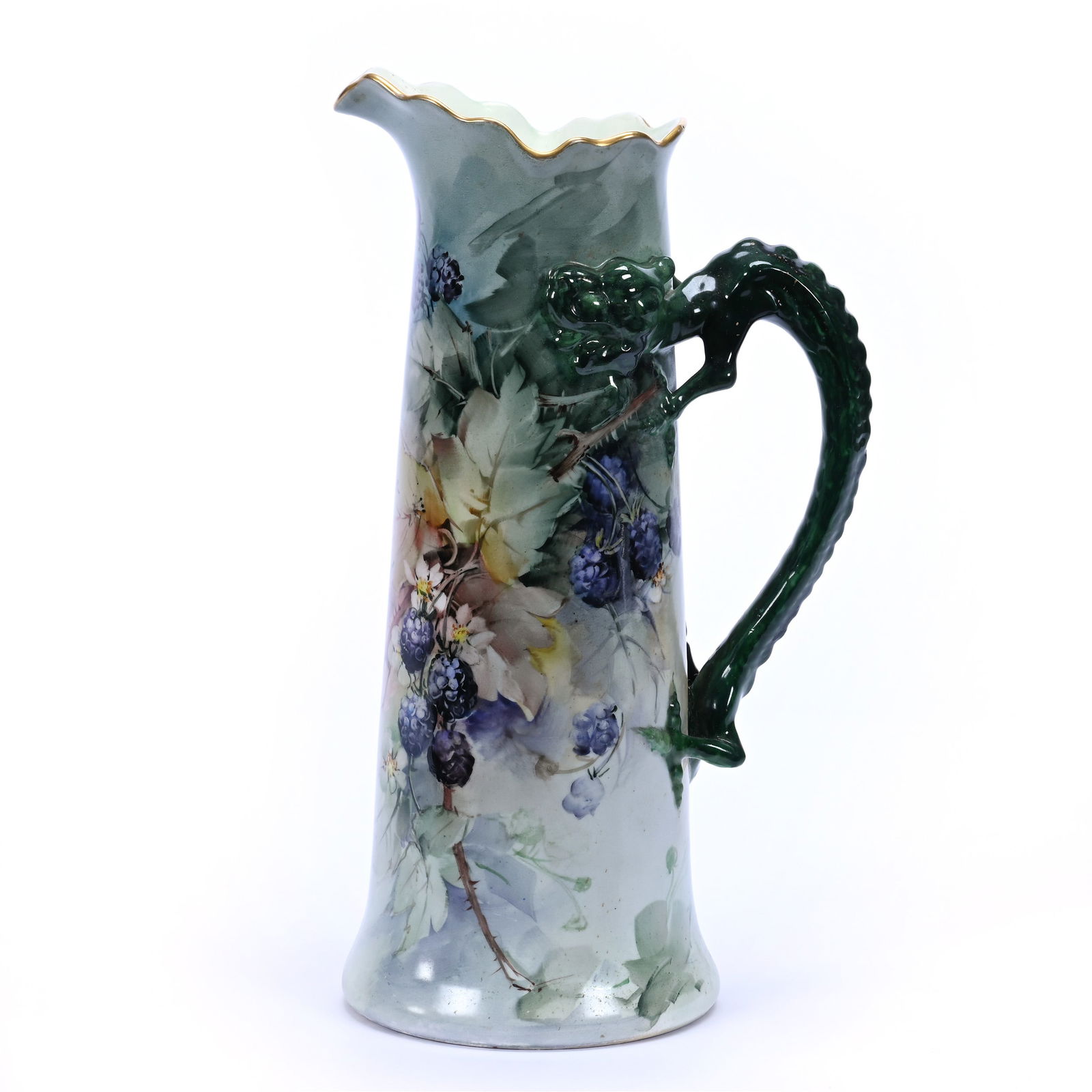 Tankard Marked J.P. Limoges, Figural Dragon Handle (1 of 3)