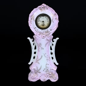 Desk Clock, Unmarked Prussia With Patent Date 1895 - New Haven Clock Works