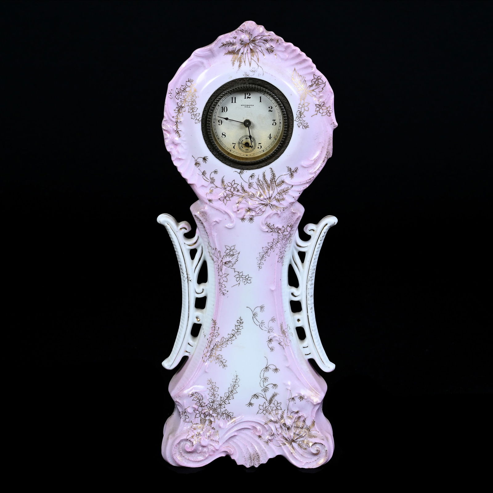 Desk Clock, Unmarked Prussia With Patent Date 1895 - New Haven Clock Works (1 of 3)