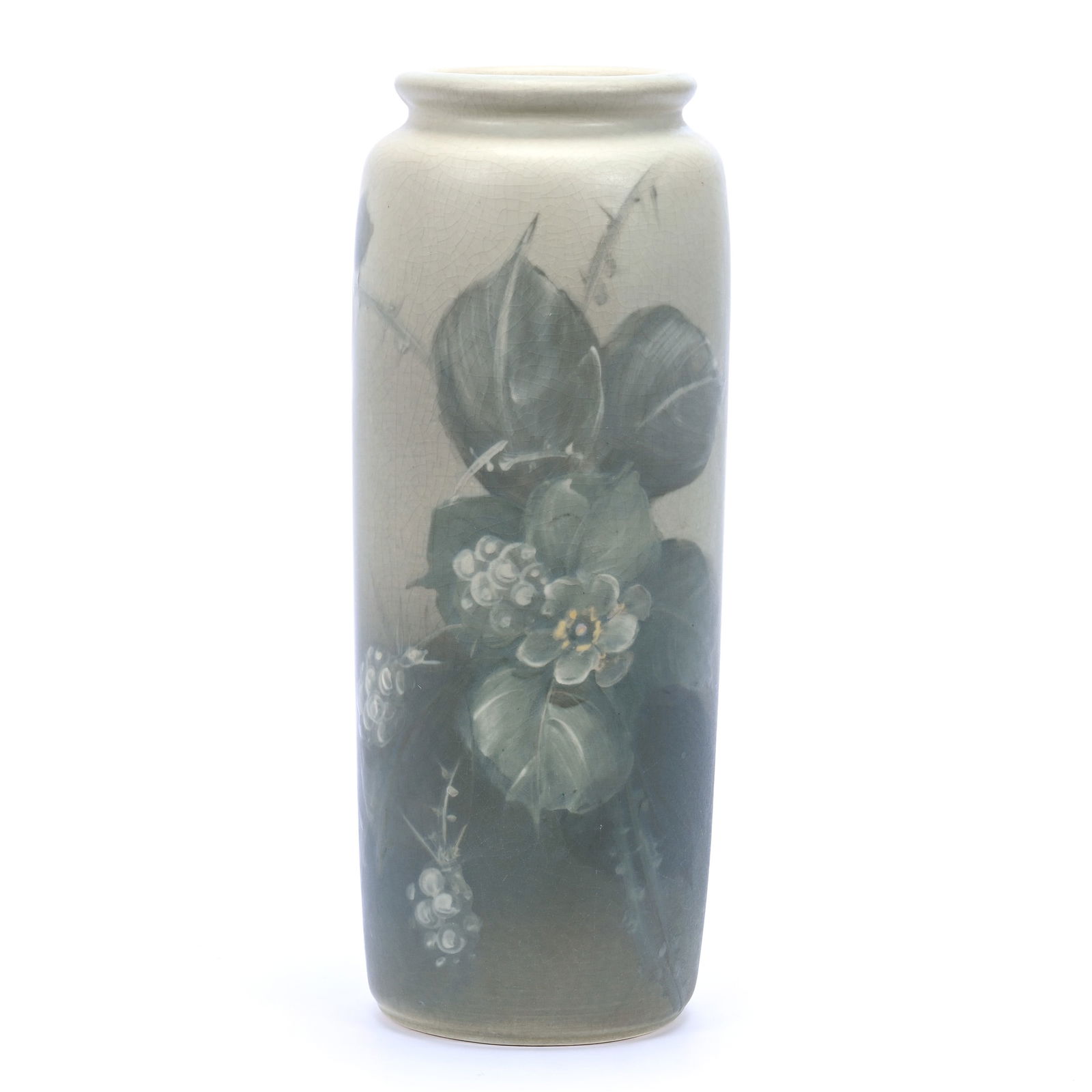 Cylinder Vase Marked Weller Hudson Art Pottery (1 of 3)