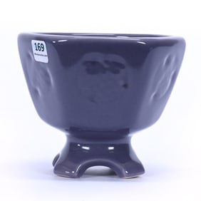 Pedestal Bowl Marked Rookwood Art Pottery Dated 1917, Catawba (Deep Violet)