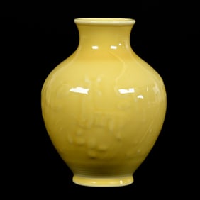 Base For Lamp Marked Rookwood Art Pottery Dated 1939, Ming Yellow Glaze