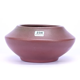 Vase Marked Van Briggle Art Pottery Dated 1905, Rose Glaze With Green Overtones