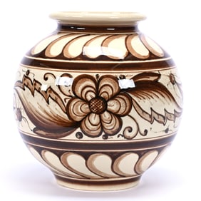 Vase Marked Weller Dedonatis Hudson Art Pottery