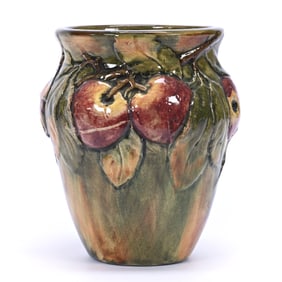 Vase Marked Weller Art Pottery, Baldwin Pattern, Glossy