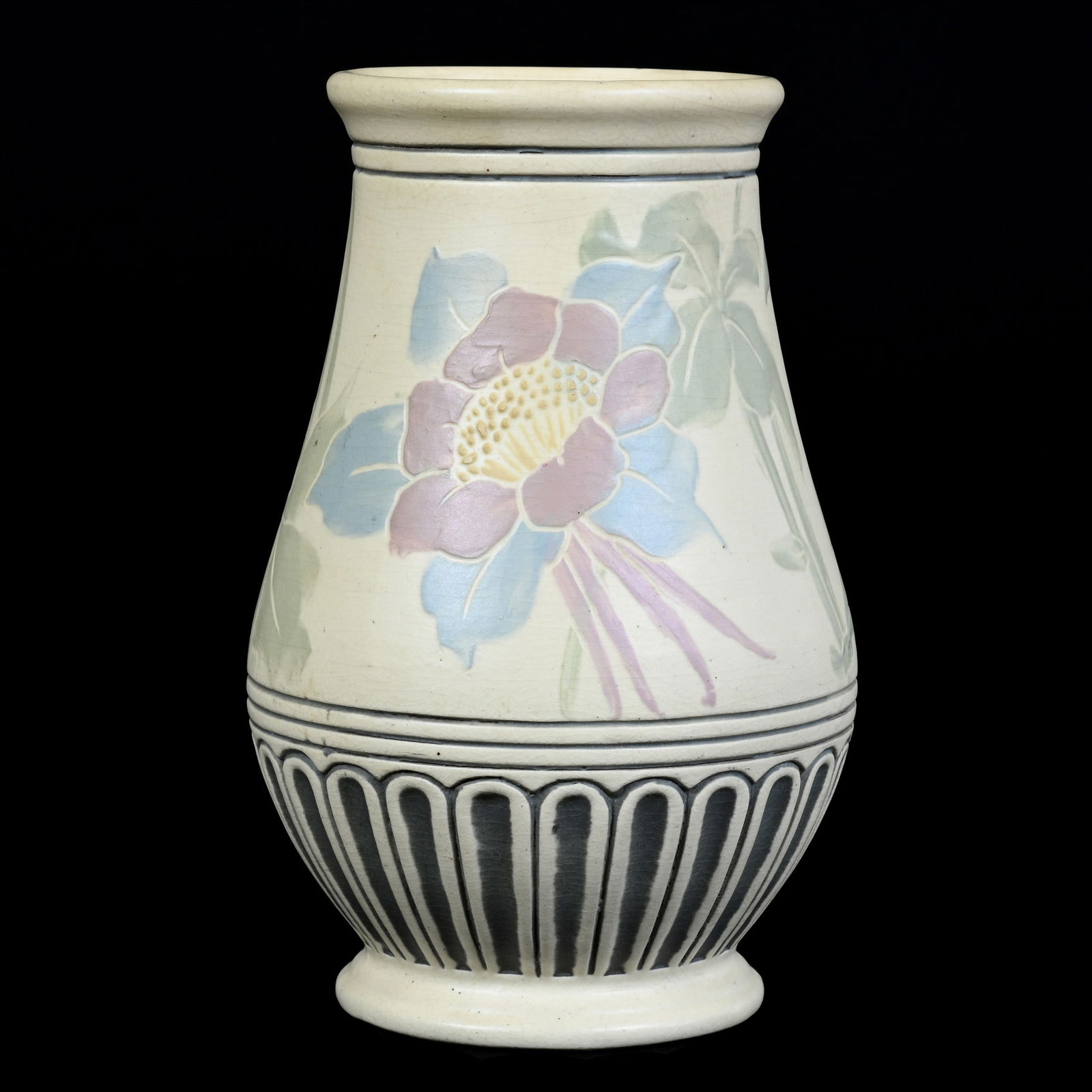 Vase Marked Weller Art Pottery, Xenia Pattern With Floral Decor (1 of 3)