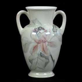 Vase, Two Handles, Marked Rookwood Art Pottery Dated 1946, Jewel Porcelain