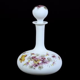 Decanter, Unmarked Mt. Washington Opal Ware