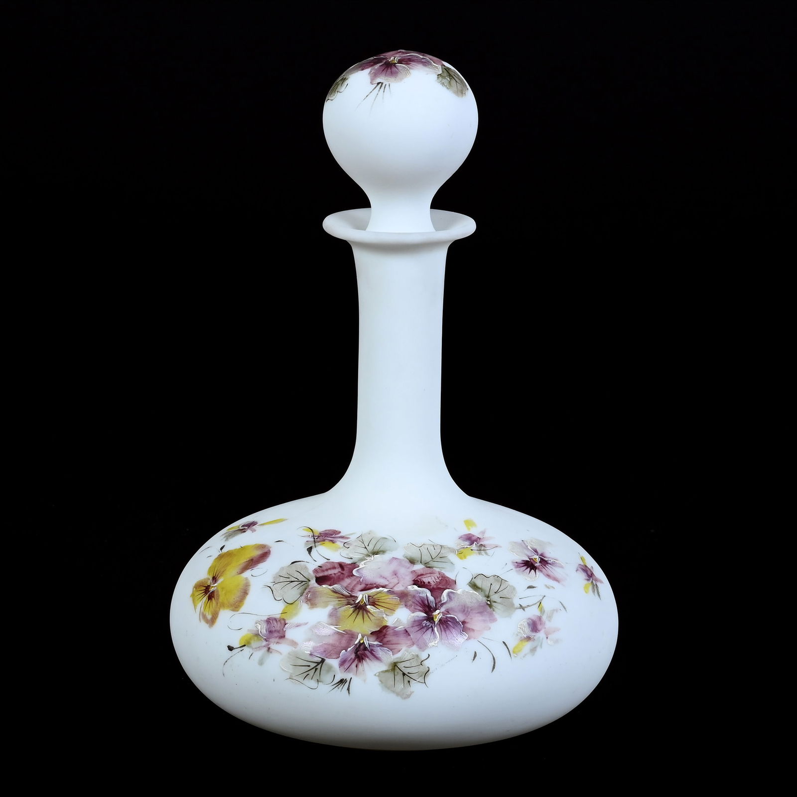 Decanter, Unmarked Mt. Washington Opal Ware (1 of 3)