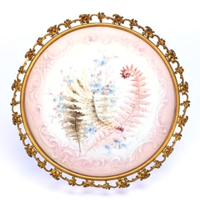 Round Plaque, Unmarked Wave Crest Scroll Mold