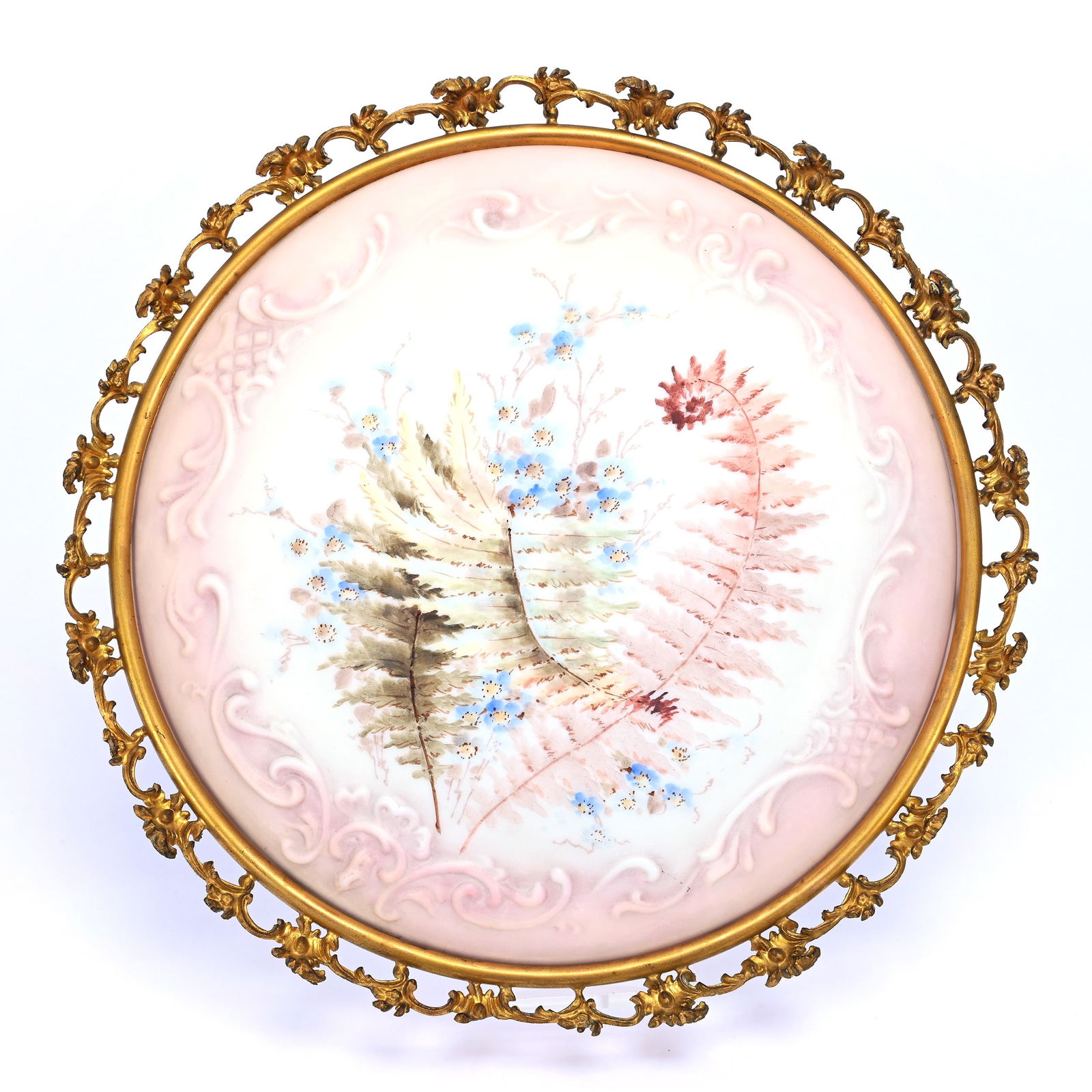 Round Plaque, Unmarked Wave Crest Scroll Mold (1 of 3)