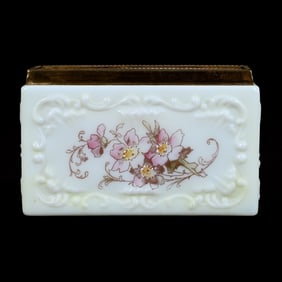 Card Holder, Unmarked Wave Crest Scroll Mold