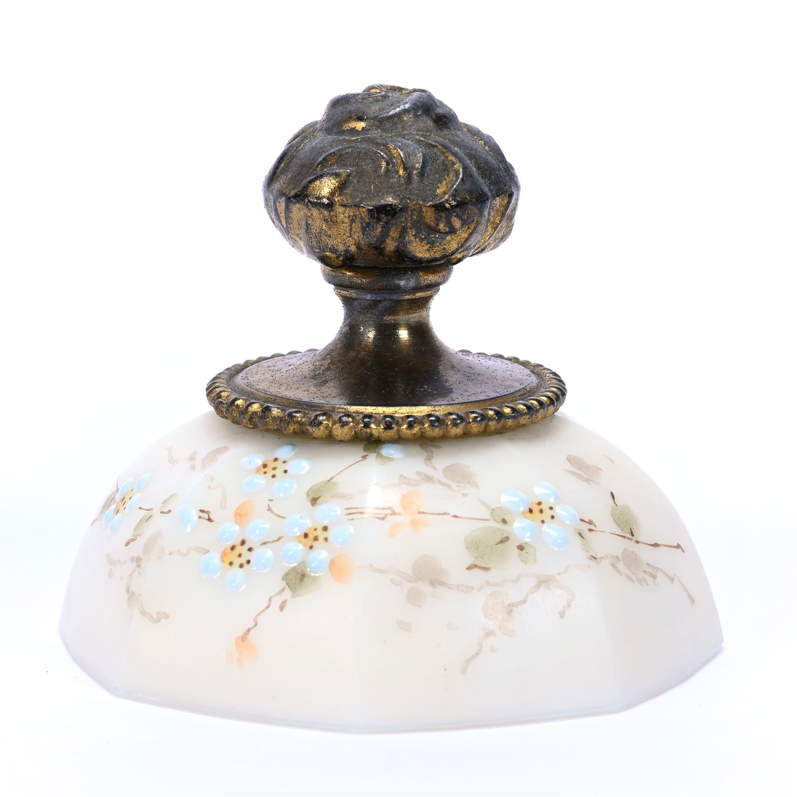 Paperweight, Unmarked Wave Crest, Eight-Sided Opal Ware (1 of 3)