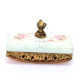Ink Blotter, Unmarked Wave Crest Scroll Mold