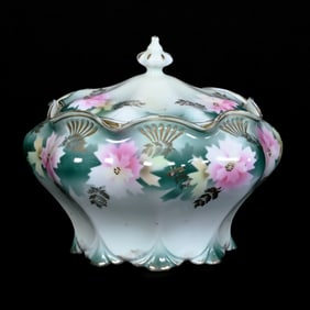 Biscuit Jar Marked R.S. Prussia