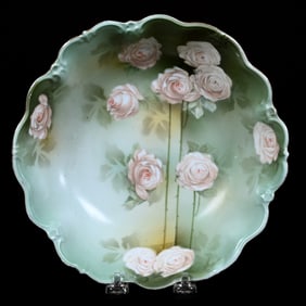 Footed Bowl Marked R.S. Prussia