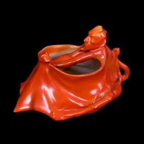 Ash Tray, Royal Bayreuth Blue Mark, Red Devil