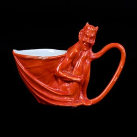 Demitasse Cup, Unmarked Royal Bayreuth, Red Devil