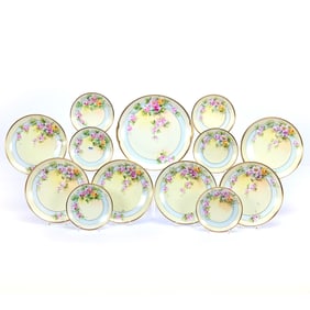 Cake Set, Thirteen Piece, Marked Thomas Bavaria