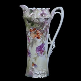 Tankard Marked R.S. Prussia, Carnation Mold