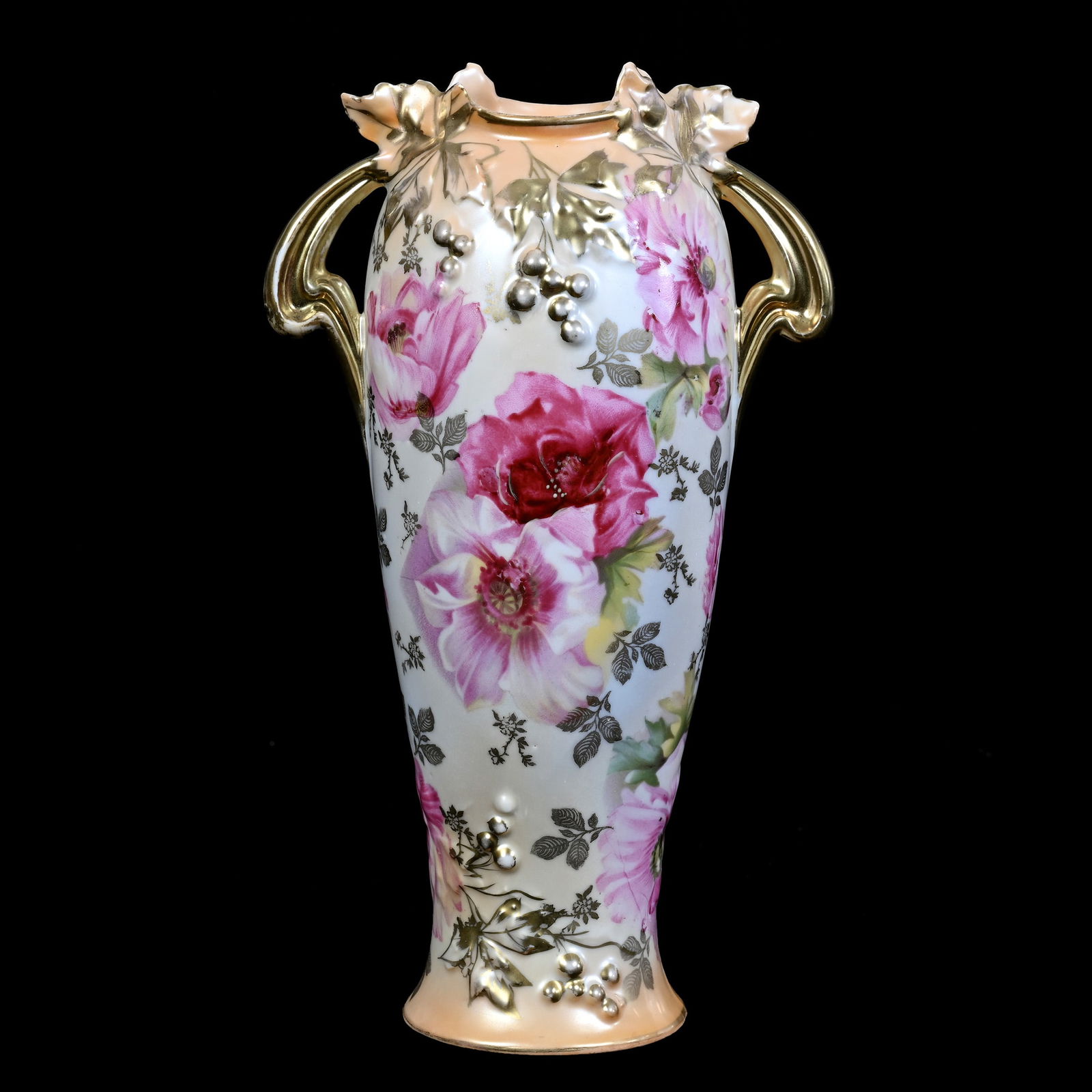 Vase Two Handles, Marked R.S. Prussia, Vintage Mold (1 of 3)