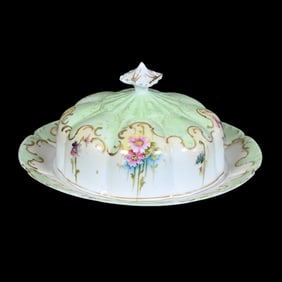Butter Dish With Original Insert, Unmarked R.S. Prussia