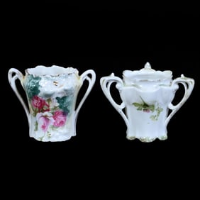 (2) Toothpick Holders, Marked R.S. Prussia