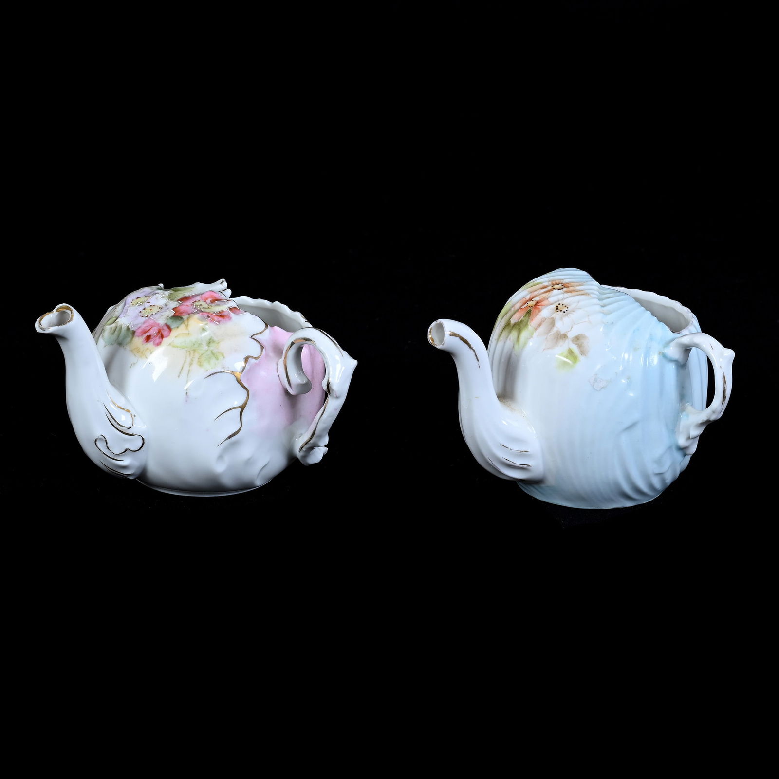 (2) Invalid Feeders, Unmarked R.S. Prussia, Floral Decor (1 of 4)