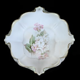 Bowl, Marked R.S. Prussia, Floral Decor