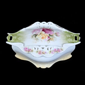Covered Box, Unmarked R.S. Prussia, Rose Decor
