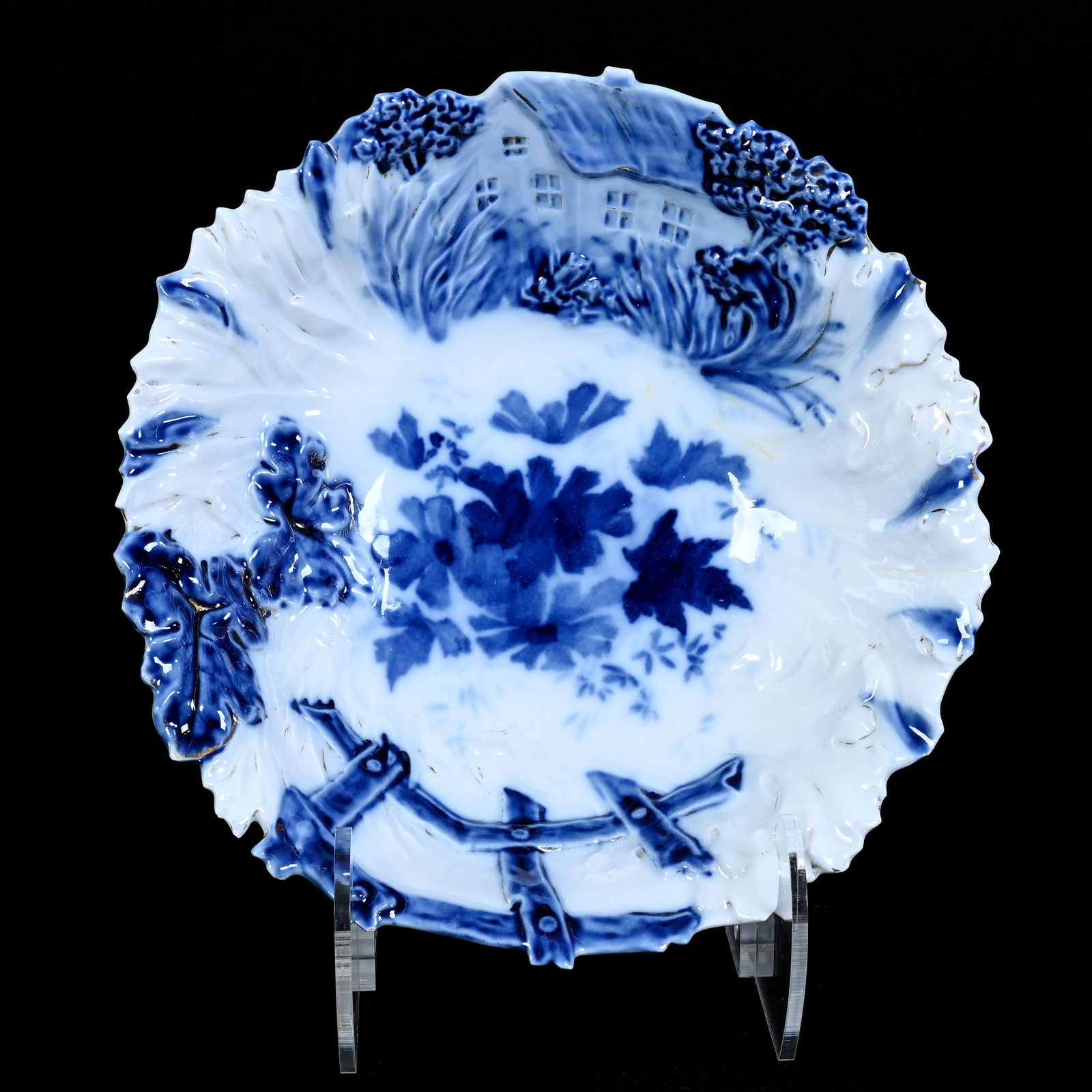 Bowl, R.S. Steeple Mark, Cottage and Fence Mold (1 of 5)