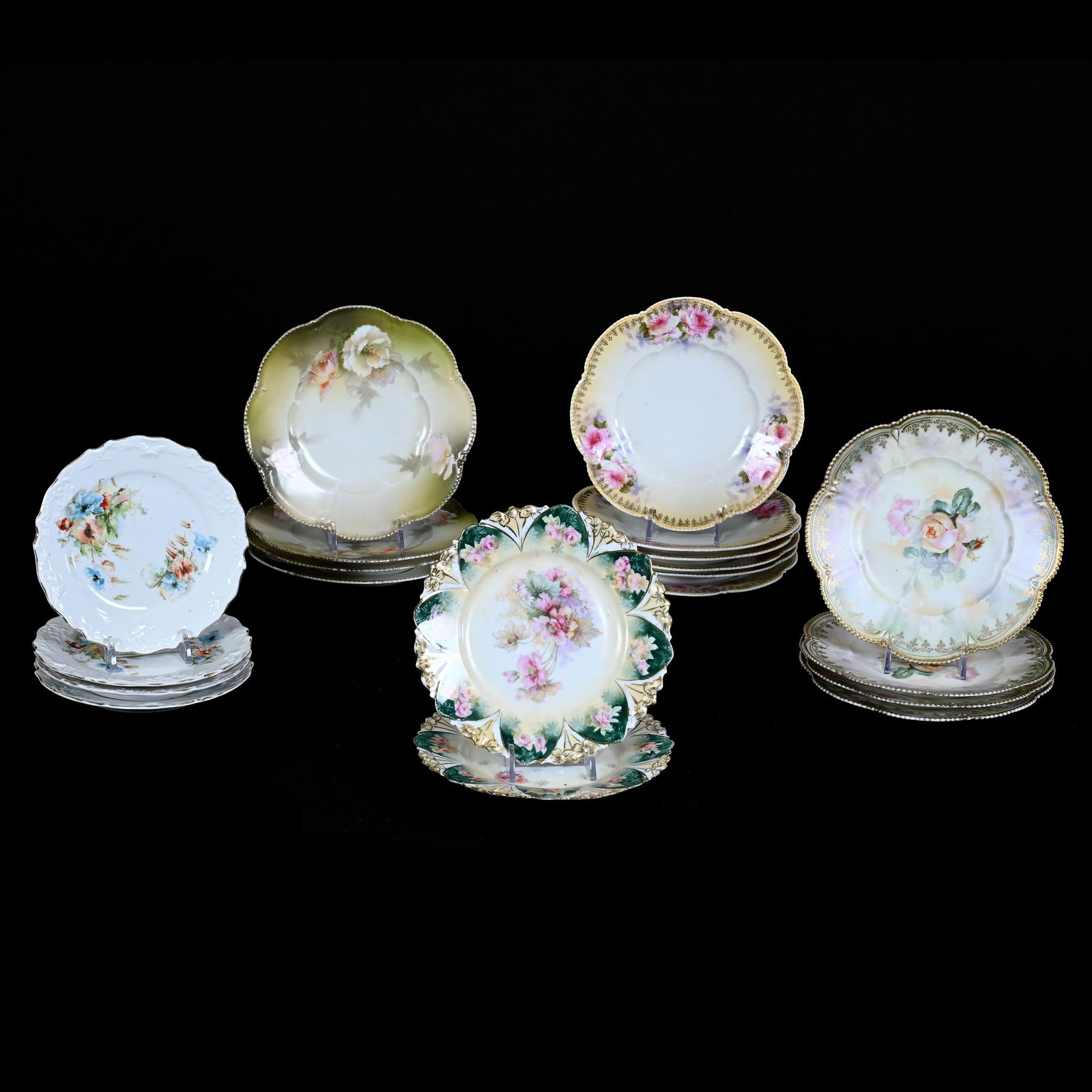 (20) Assorted R.S. Prussia Plates (1 of 3)