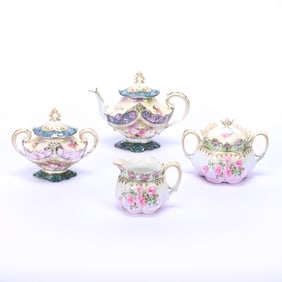 (2) Items, Creamer and Sugar Set, Tea Set