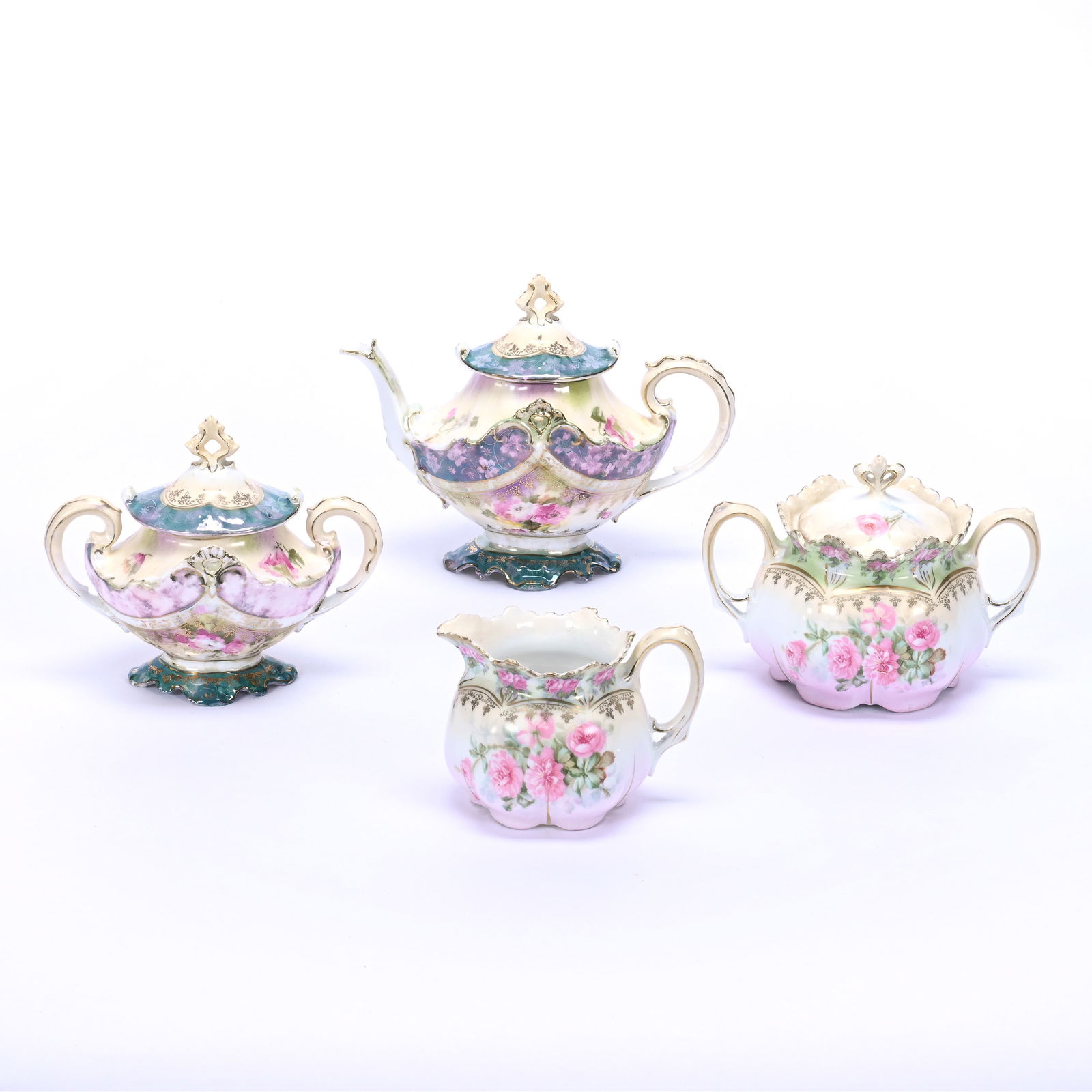 (2) Items, Creamer and Sugar Set, Tea Set (1 of 3)