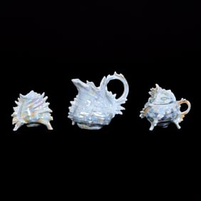 (3) Royal Bayreuth Figural Shell Items
