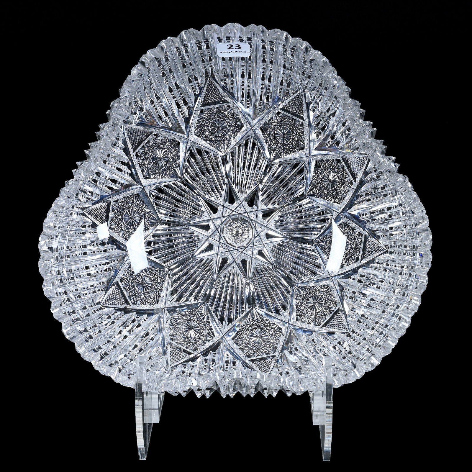 Tri Corner Bowl, ABCG, Radiant Star Pattern By W.C. Anderson (1 of 3)