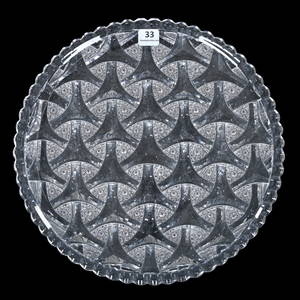Round Tray, ABCG, Signed Hawkes, Pueblo Pattern