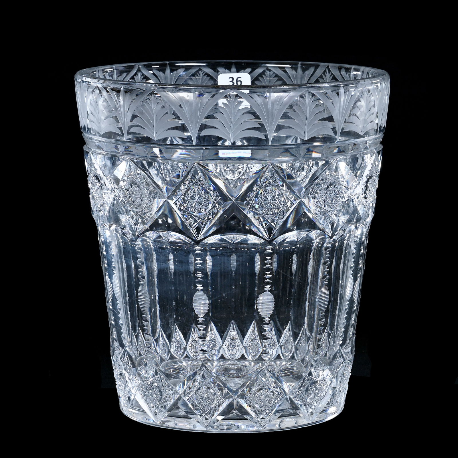 Champagne Cooler, ABCG, Signed Sinclaire Stars, Bands, Flutes & Engraved Pattern (1 of 3)