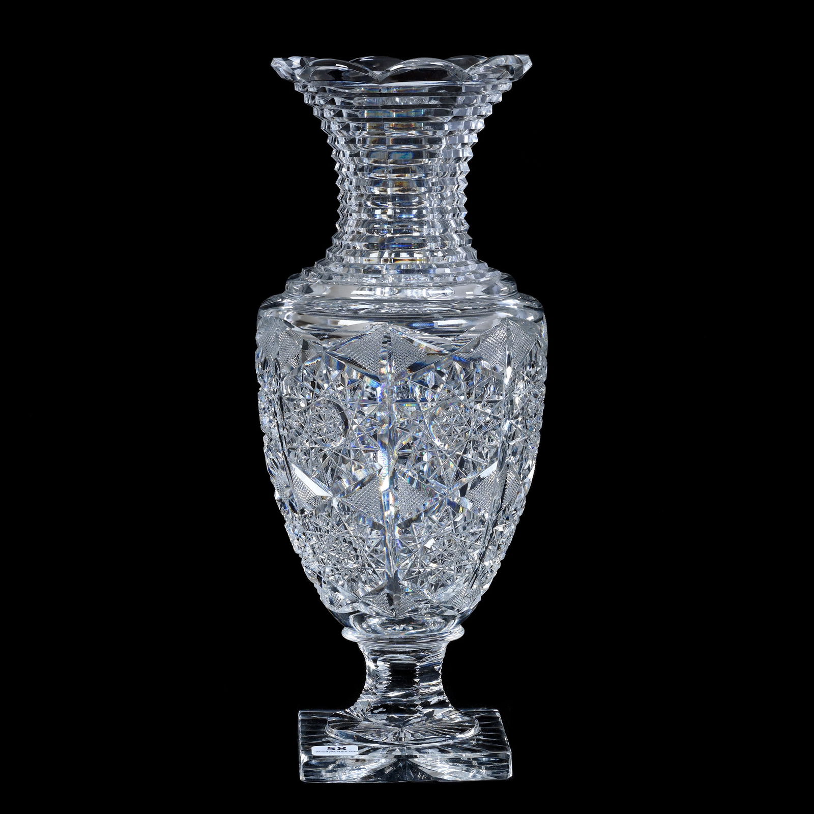 Pedestal Vase, Urn Shape, ABCG (1 of 3)