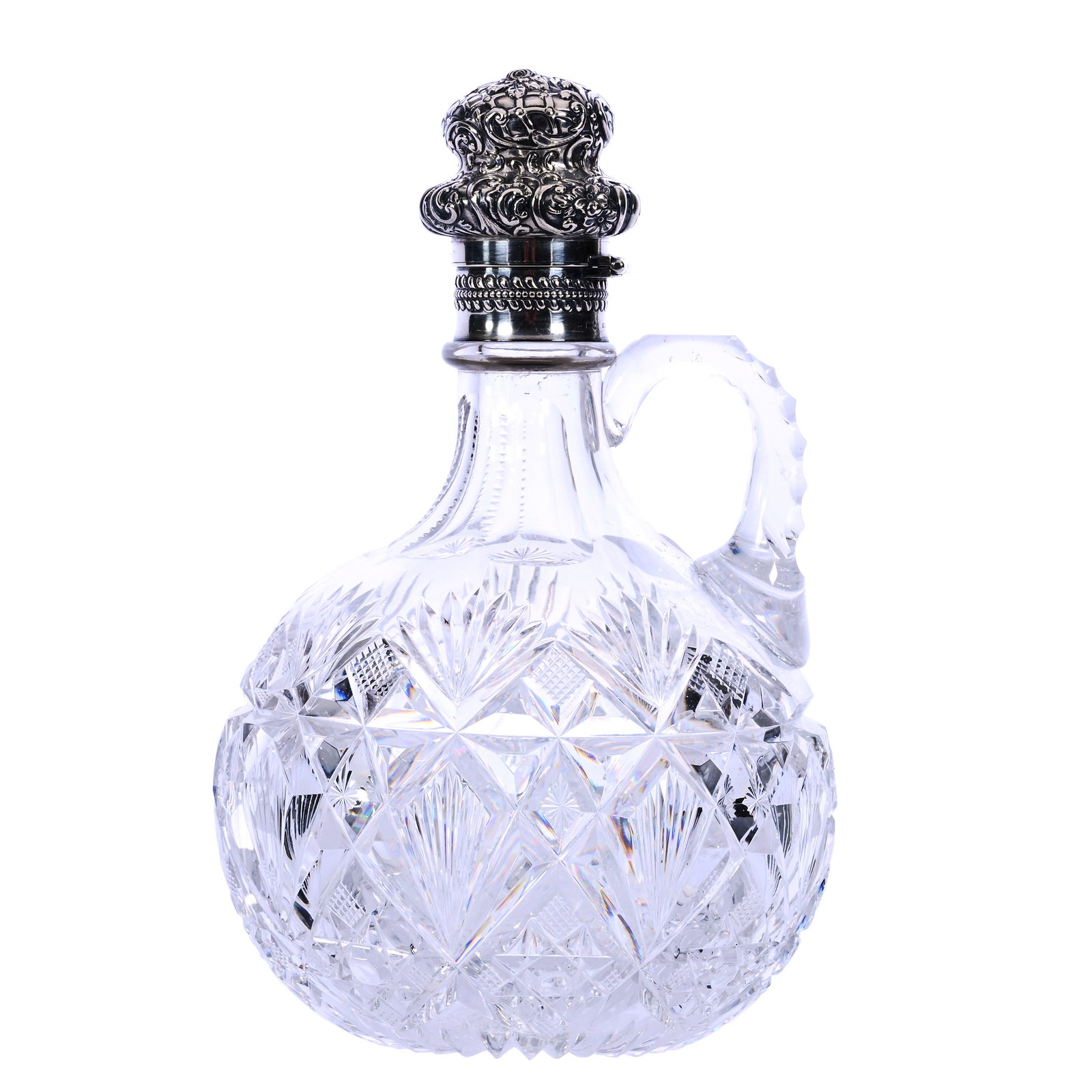 Handled Decanter, ABCG, Brazilian Pattern By Hawkes (1 of 6)