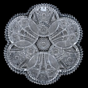 Round Tray, ABCG, Duquesne Pattern By Fry