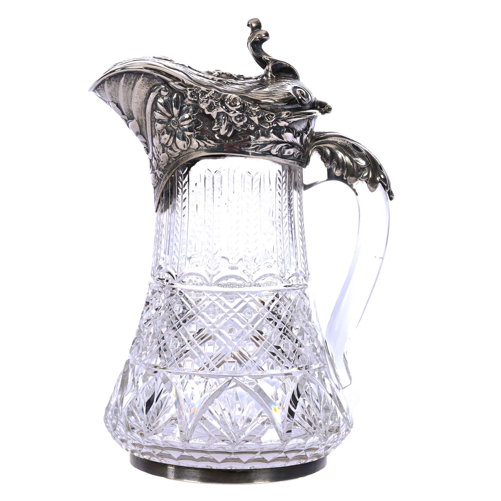 Syrup Pitcher, ABCG, Elaborate Gorham Sterling Silver Spout And Lid #S1019 (1 of 7)