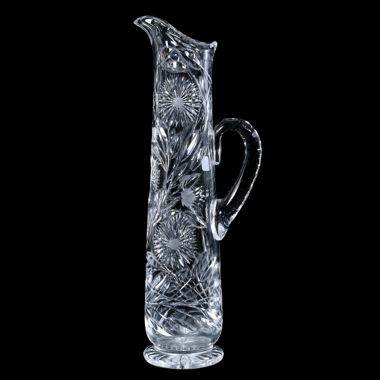 Champagne Pitcher, ABCG, Engraved Floral Design (1 of 3)