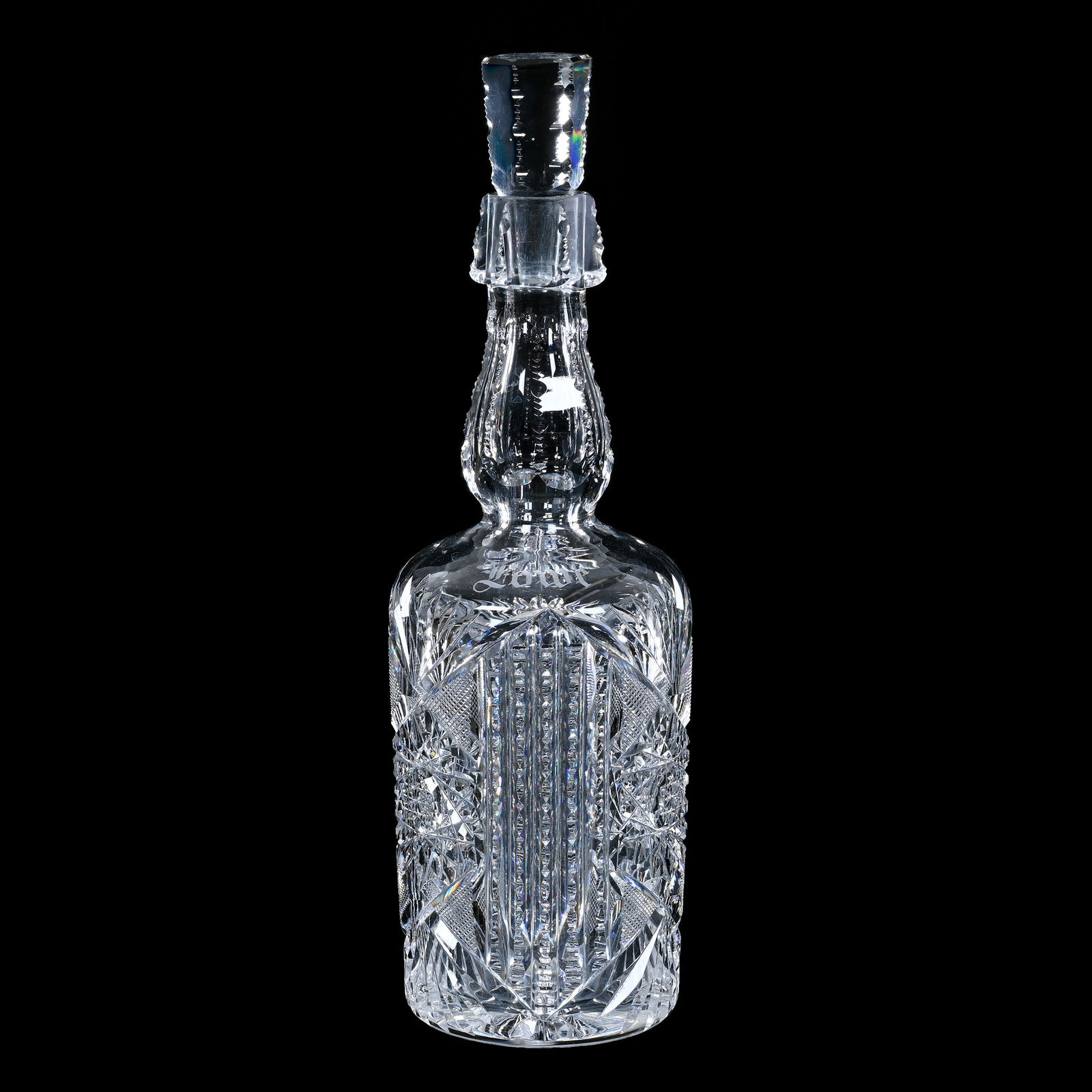 Whiskey Bottle, ABCG, Hobstar, Prism, Strawberry Diamond & Fan Motif (1 of 4)