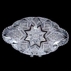 Ice Cream Tray, ABCG, Signed Libbey Imperial Pattern