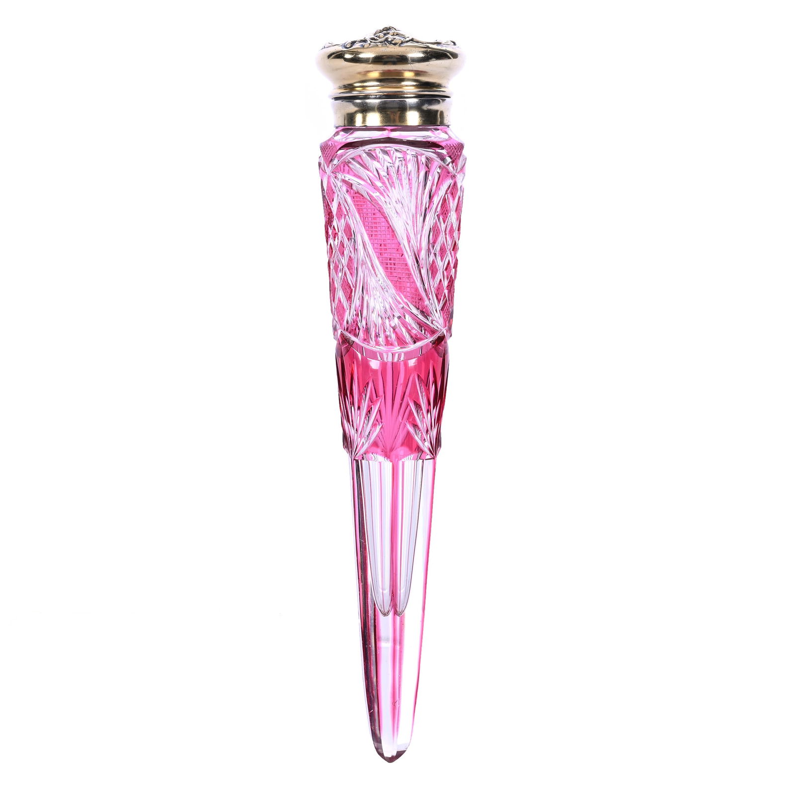 Lay Down Perfume Bottle, BPCG, Cranberry Cut To Clear (1 of 5)